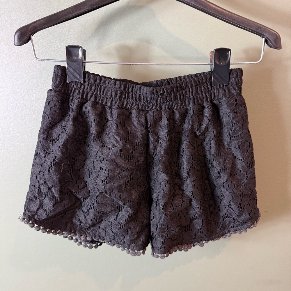 Black Lace Shorts
